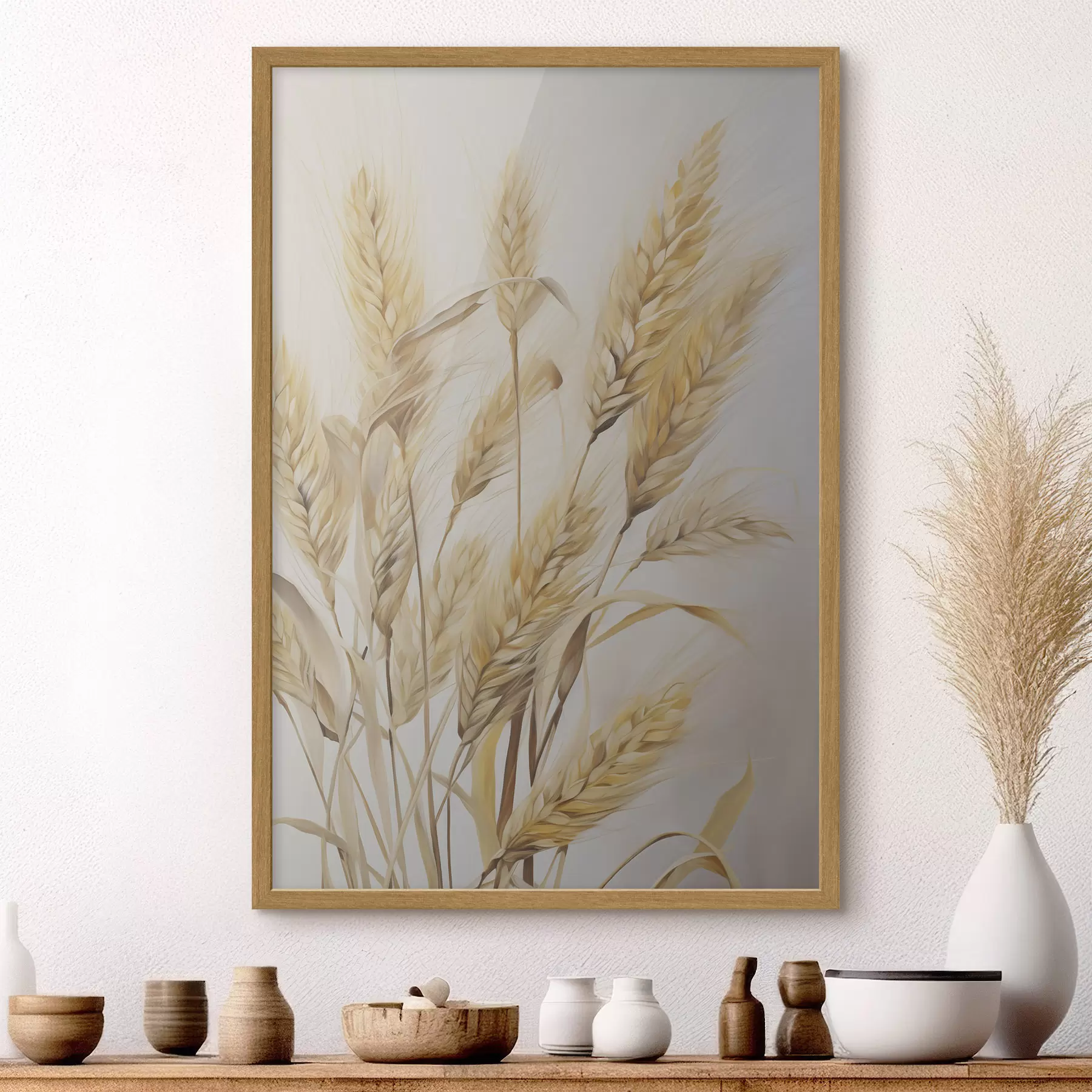 Papier peint Herbes et rythme f50262