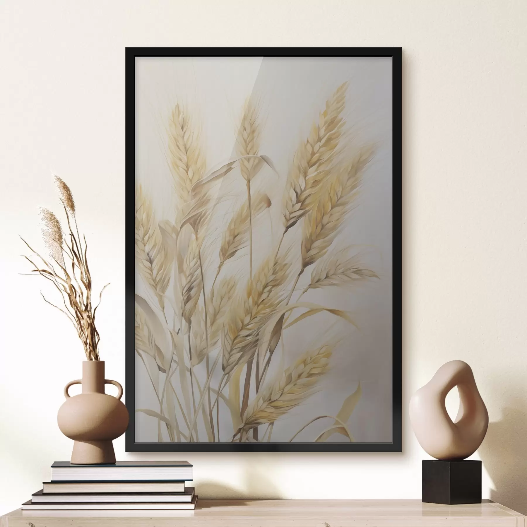 Papier peint Épis de blé, imitation d'une peinture f50262