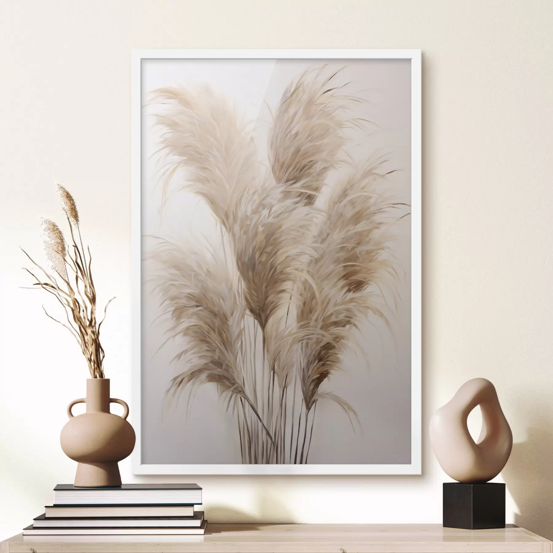 Papier peint Pampas, peinture d'imitation f50269