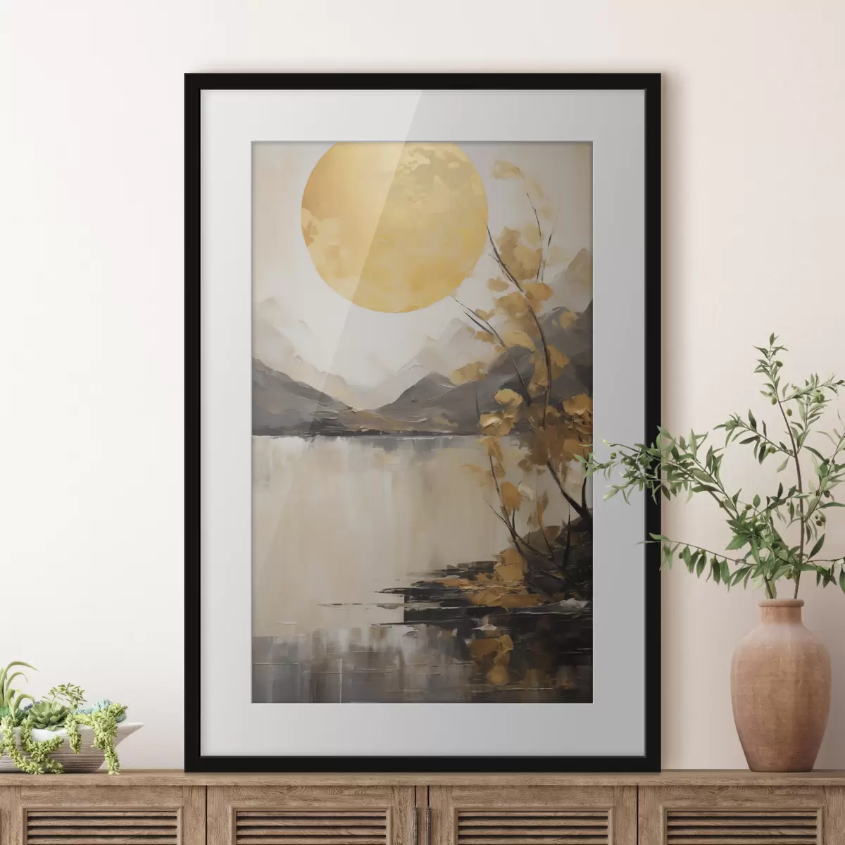 Poster Paysage et étincelle f50272