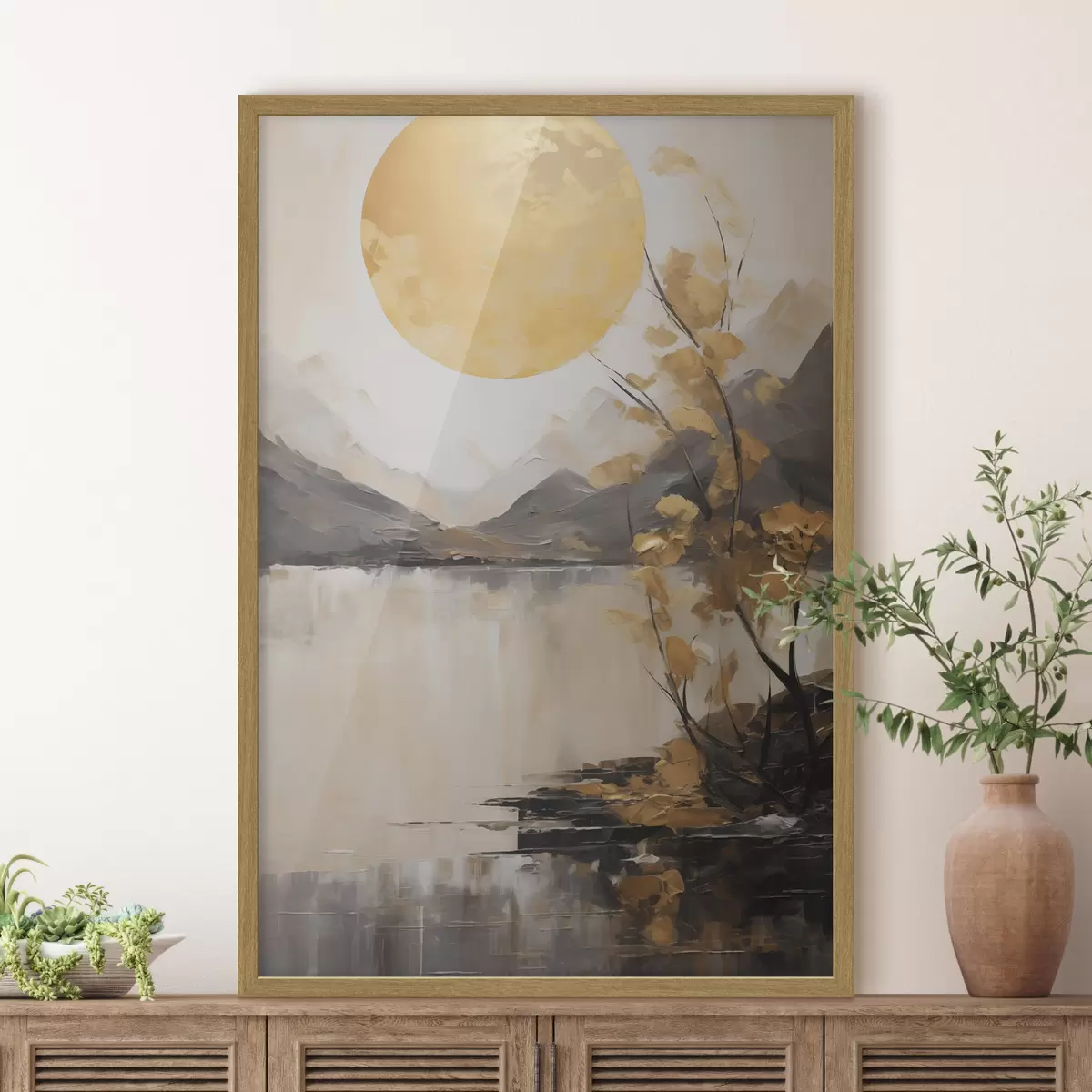 Poster Paysage et étincelle f50272