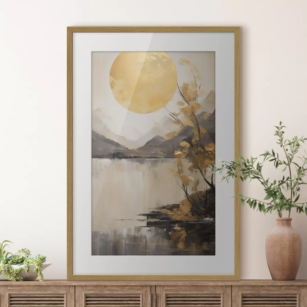 Poster Paysage et étincelle f50272