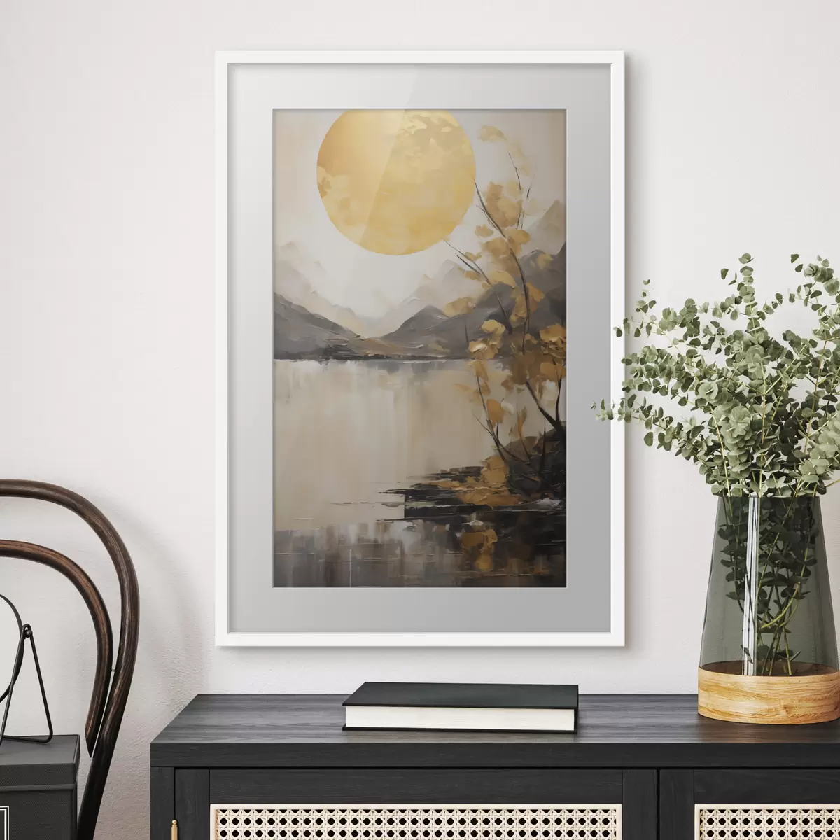 Poster Paysage et étincelle f50272