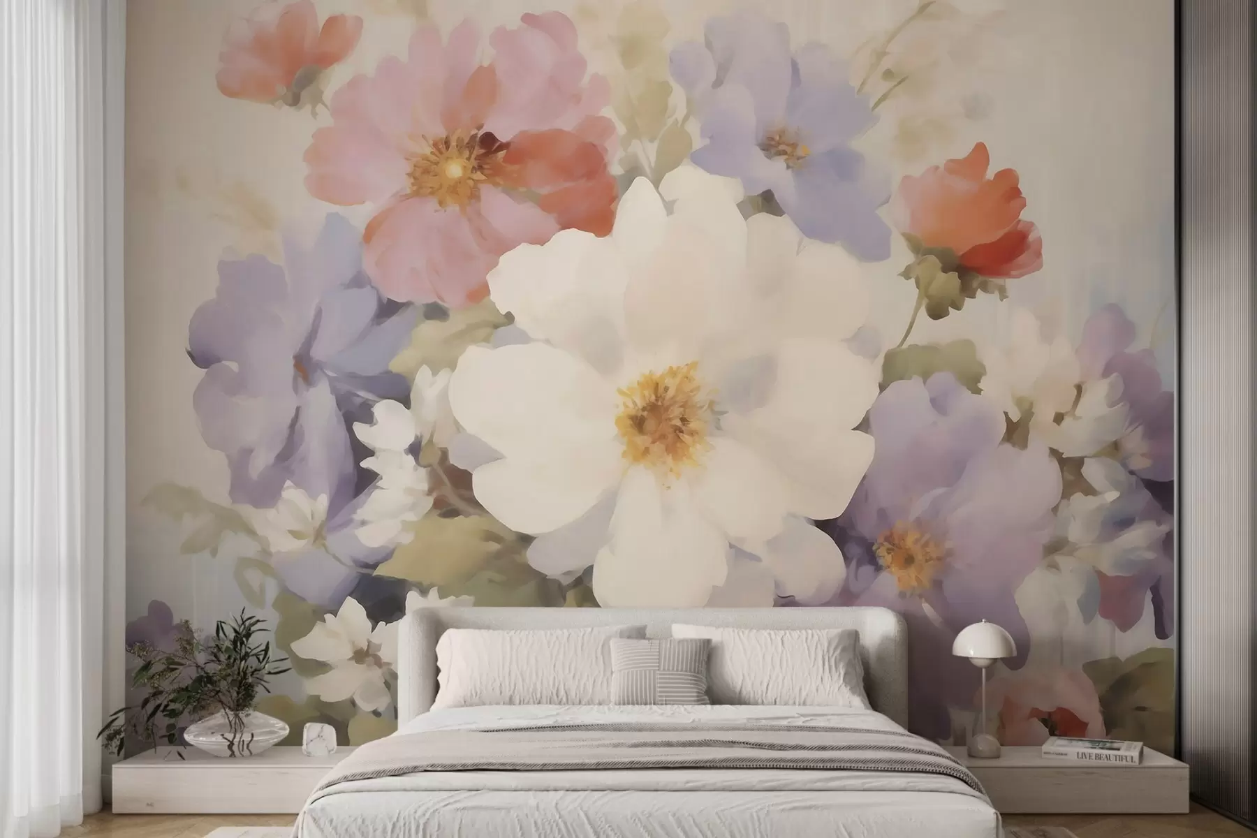 Papier peint Fleurs abstraites w05850