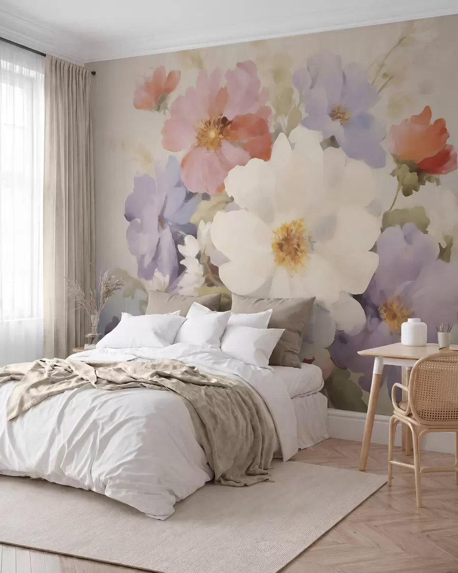 Papier peint Fleurs abstraites w05850