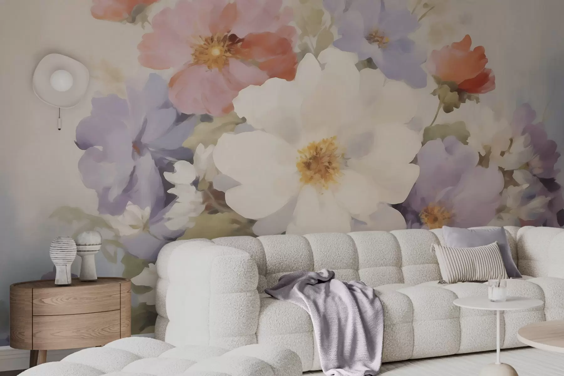 Papier peint Fleurs abstraites w05850