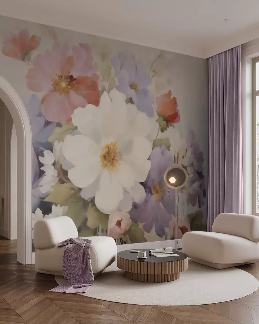 Papier peint Fleurs abstraites w05850