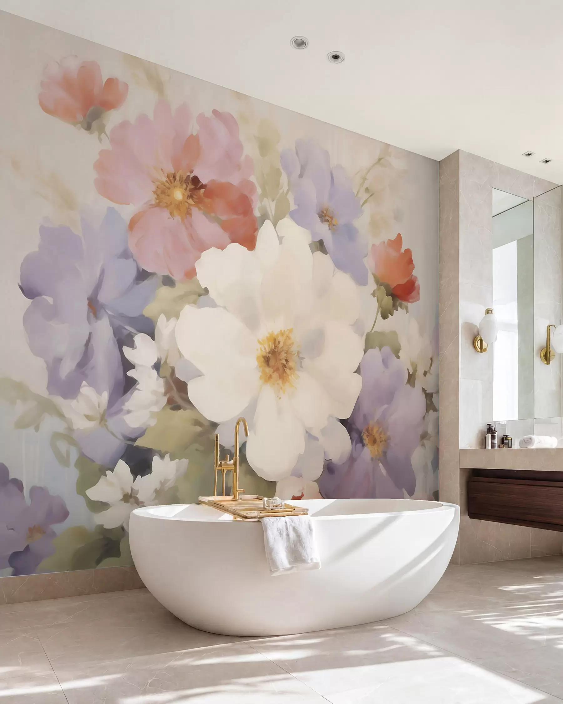 Papier peint Fleurs abstraites w05850