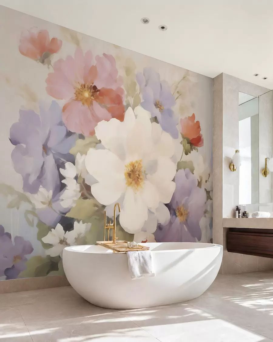 Papier peint Fleurs abstraites w05850