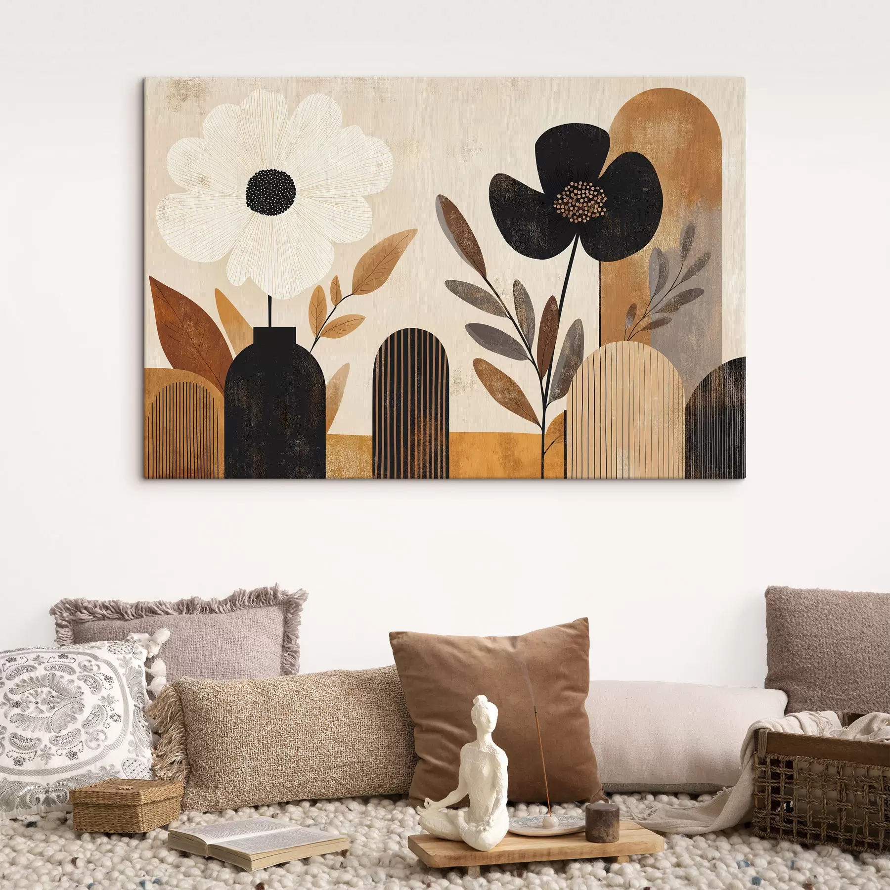Tableau Abstraction botanique s50333