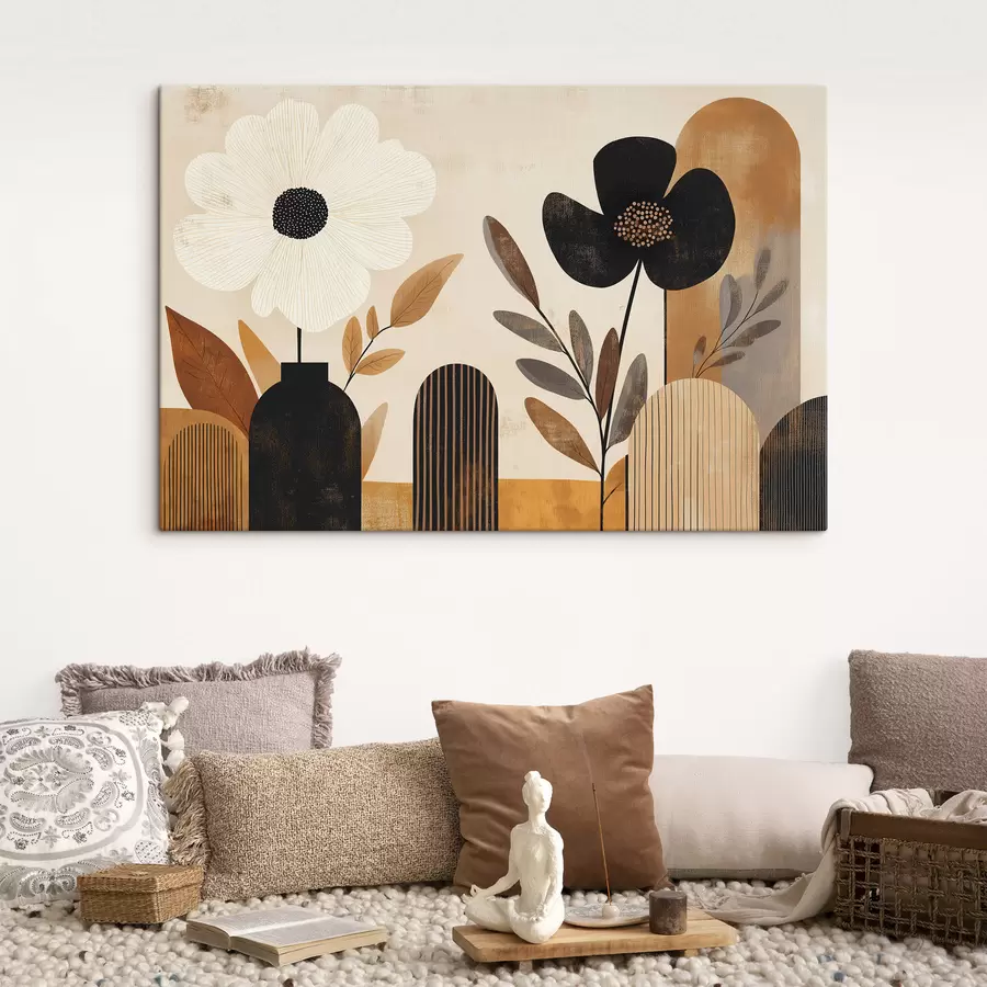 Tableau Abstraction botanique s50333
