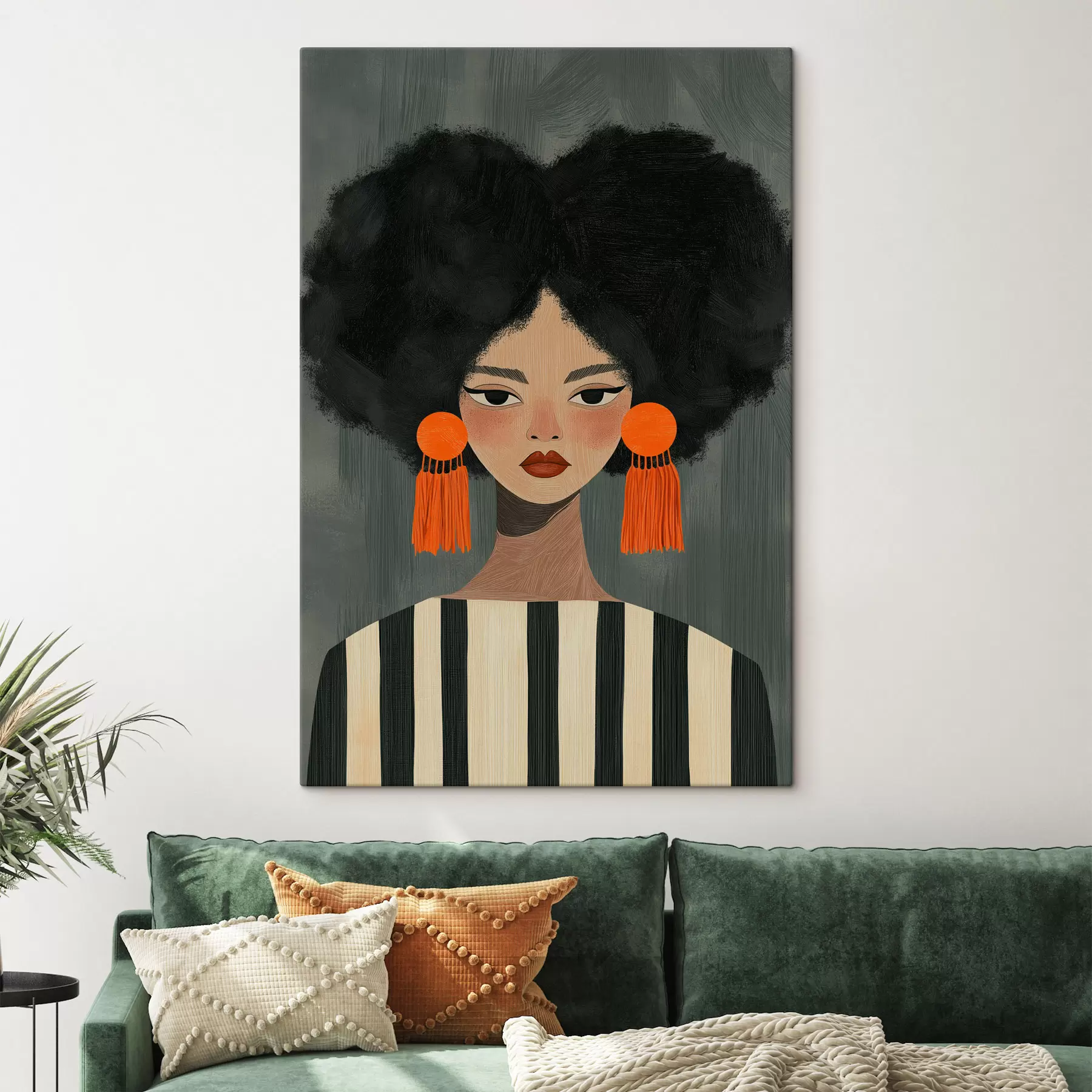 Tableau Fille afro s50337