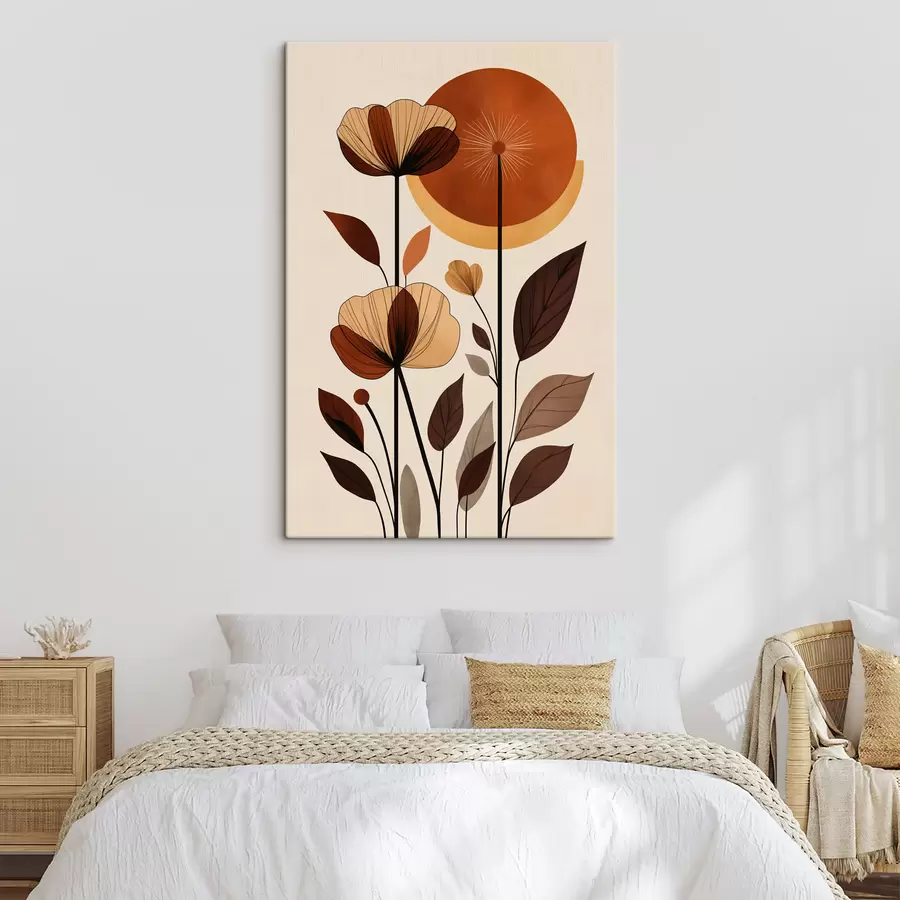 Tableau Fleurs abstraites s50341