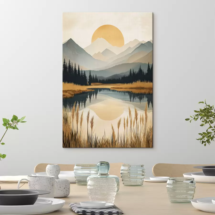 Tableau Lac de montagne s50343