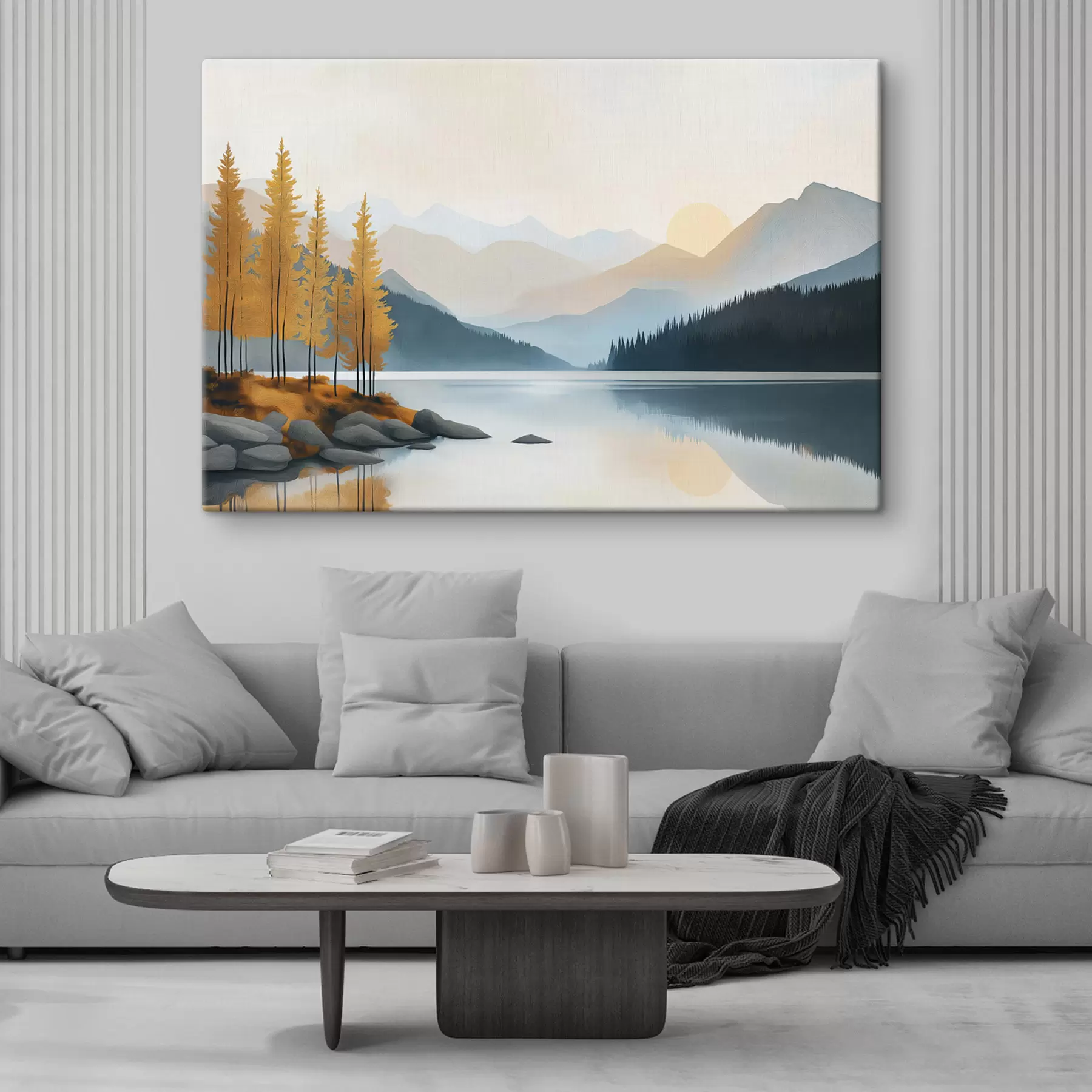 Tableau Lac de montagne s50344