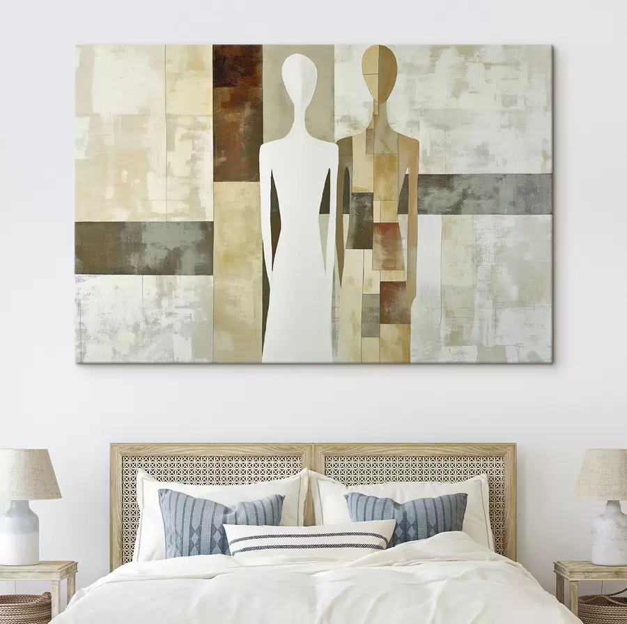 Tableau Silhouettes abstraites s50346