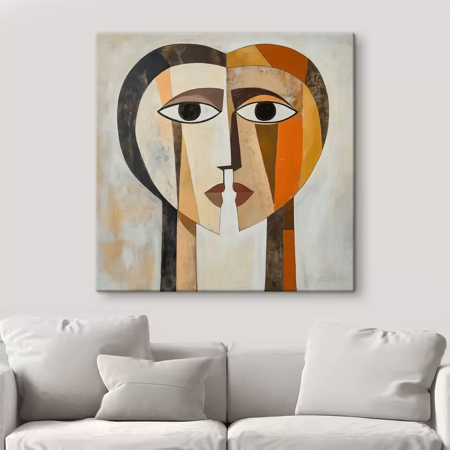 Tableau Visages abstraits s50352