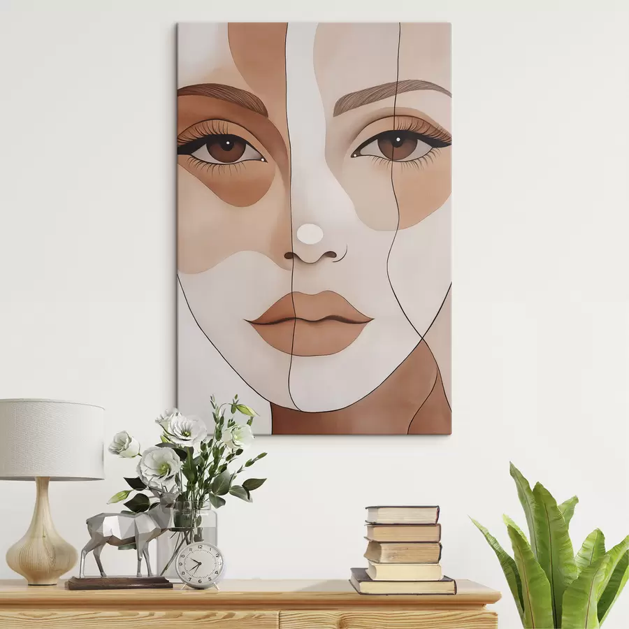 Tableau Visage abstrait s50355