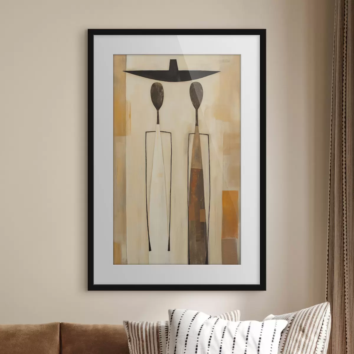 Poster Silhouette et toucher f50317