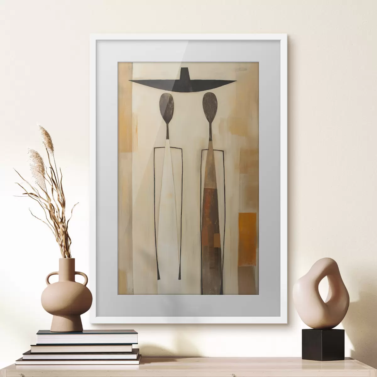 Poster Silhouette et toucher f50317