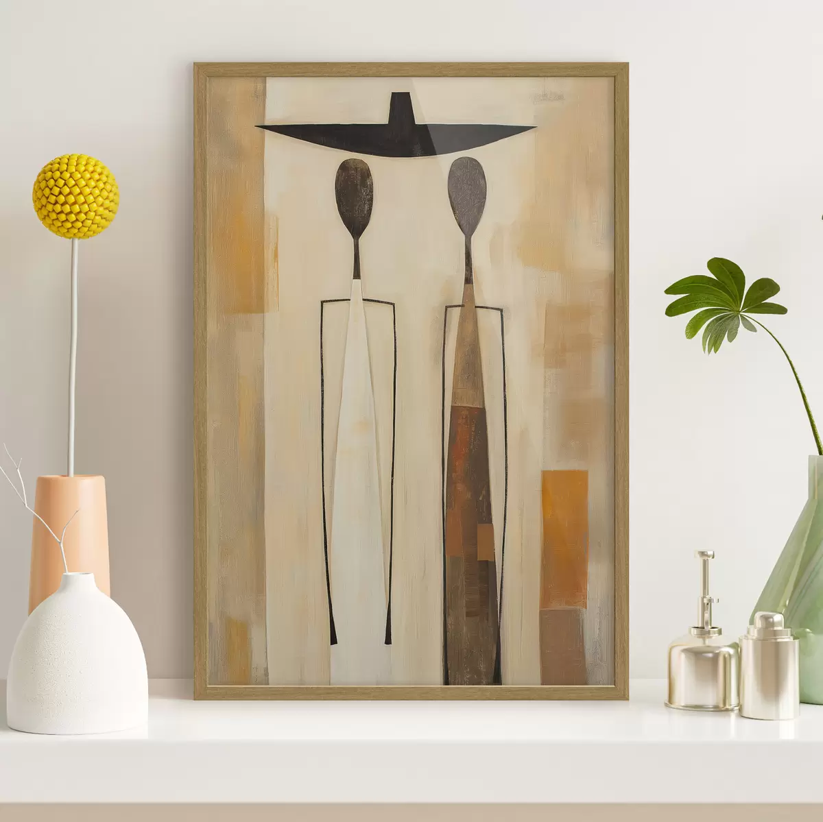 Poster Silhouette et toucher f50317