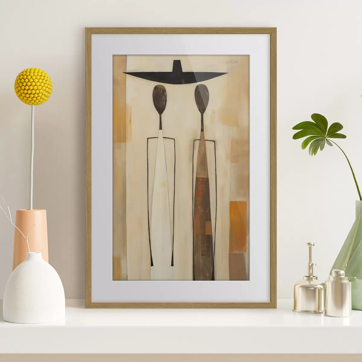 Poster Silhouette et toucher f50317