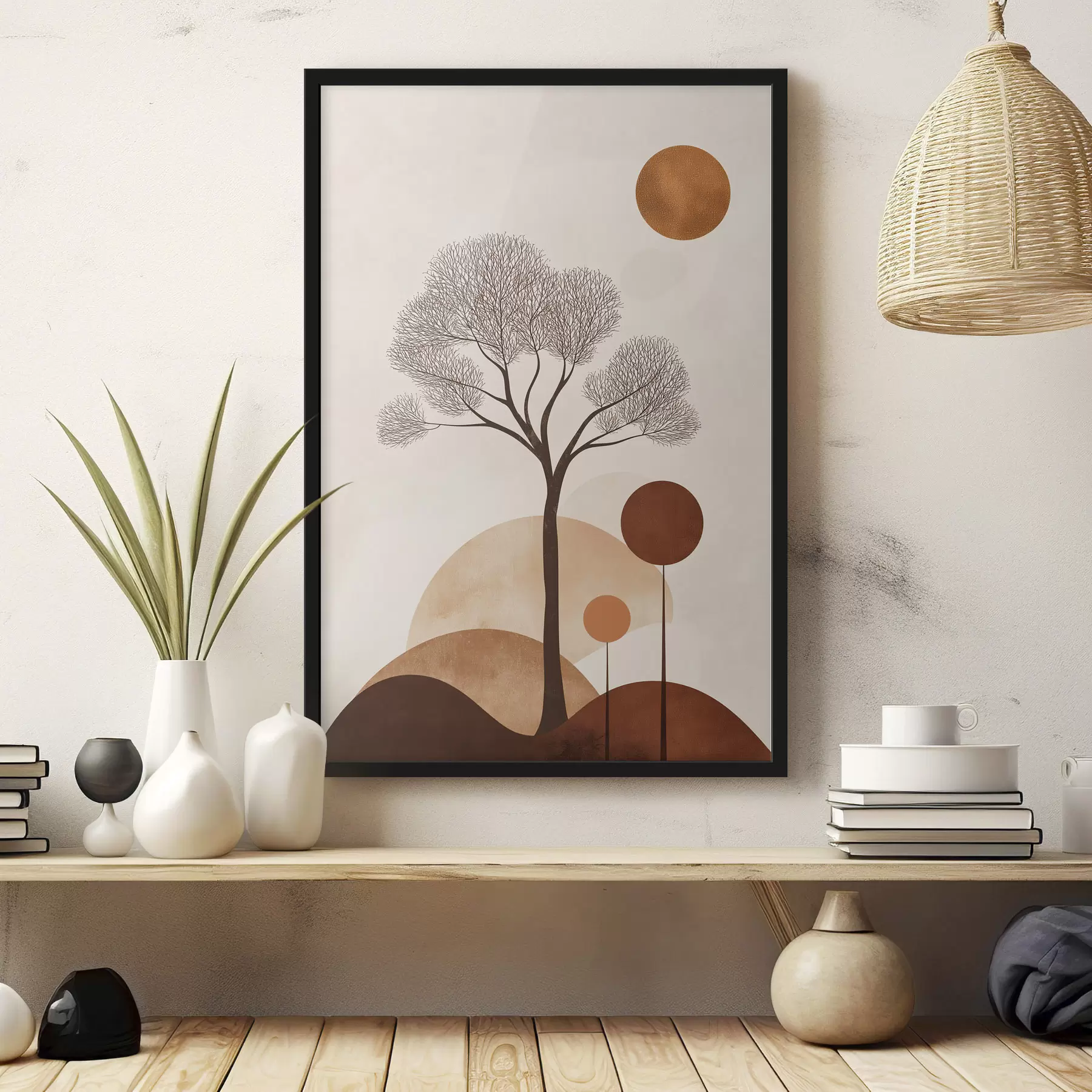 Papier peint Abstraction botanique f50330