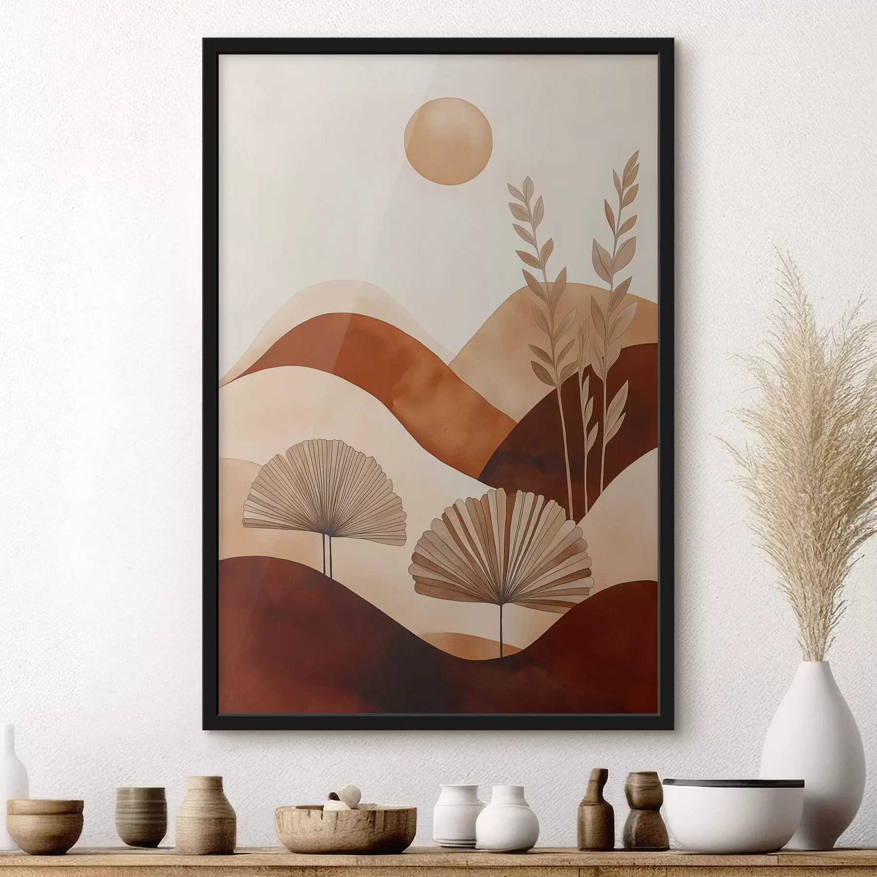 Papier peint Abstraction botanique f50331