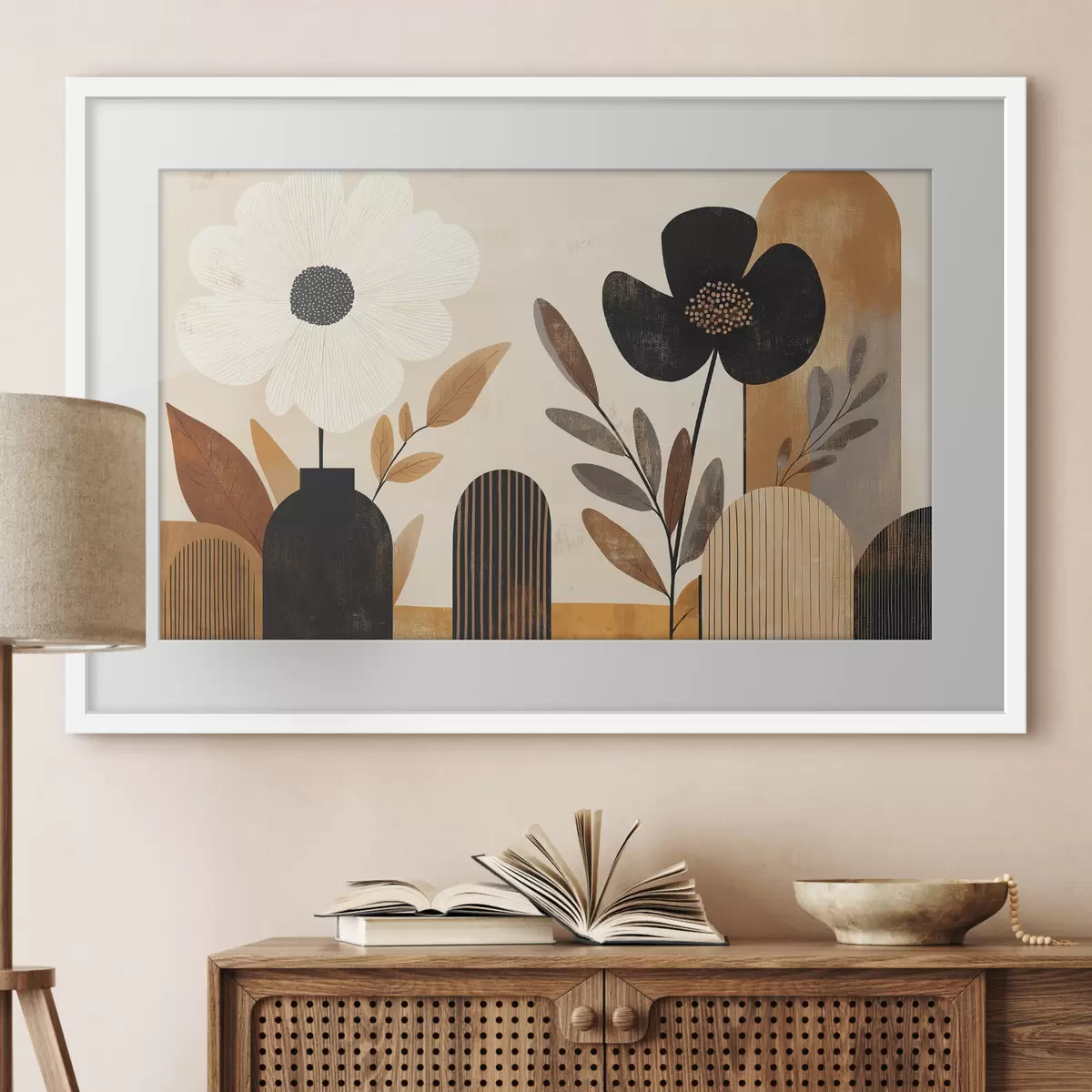 Poster Jardin et élan f50333