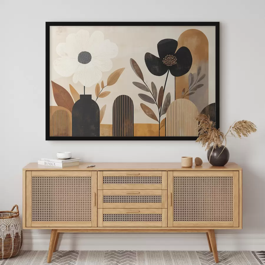 Papier peint Abstraction botanique f50333