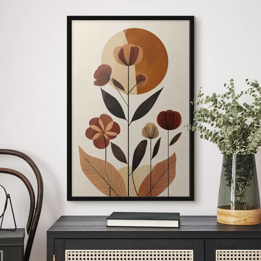 Papier peint Fleurs abstraites f50342