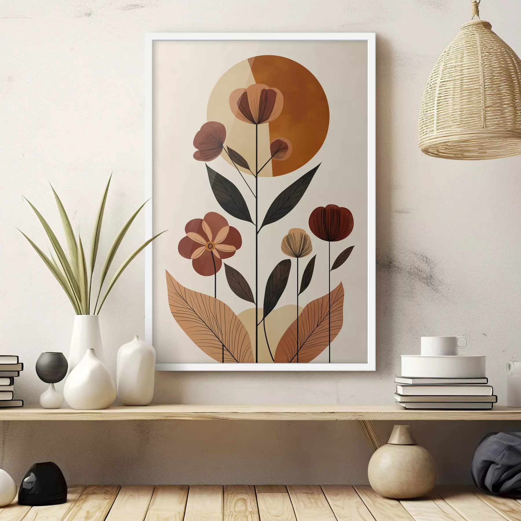 Papier peint Fleurs abstraites f50342