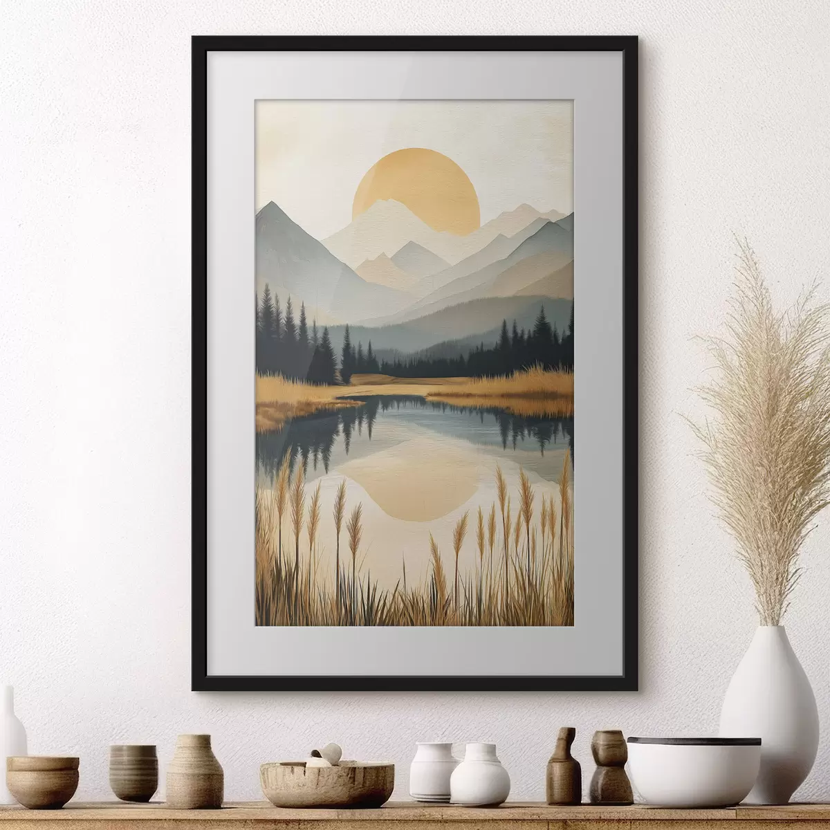 Poster Montagnes et couleurs f50343