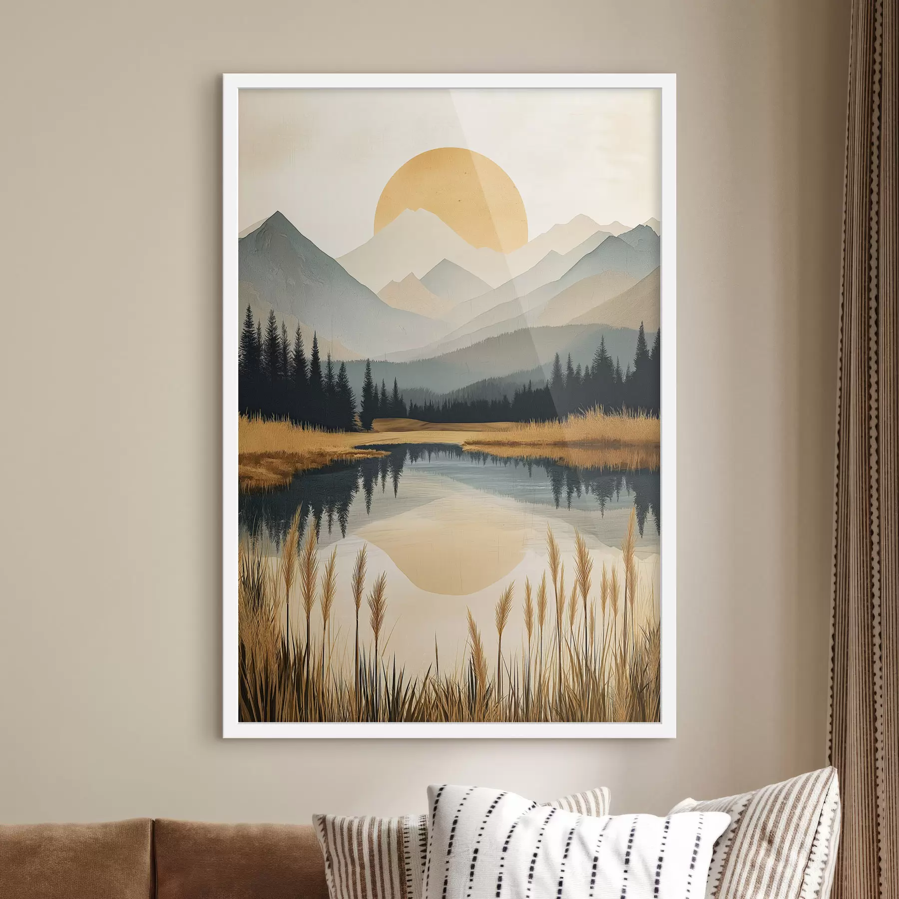 Papier peint Lac de montagne f50343