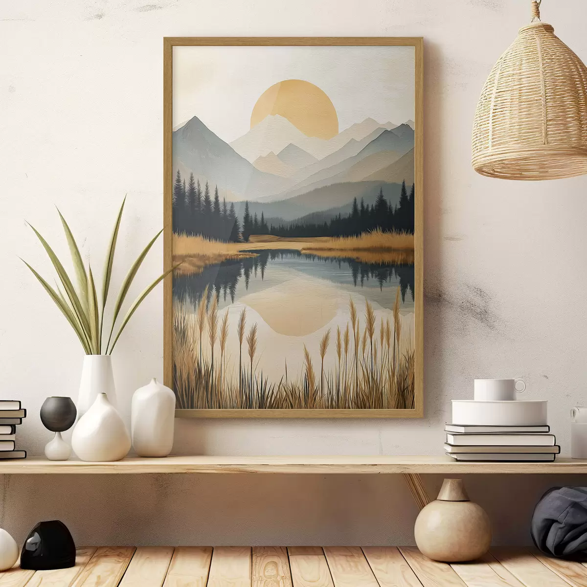 Poster Montagnes et couleurs f50343