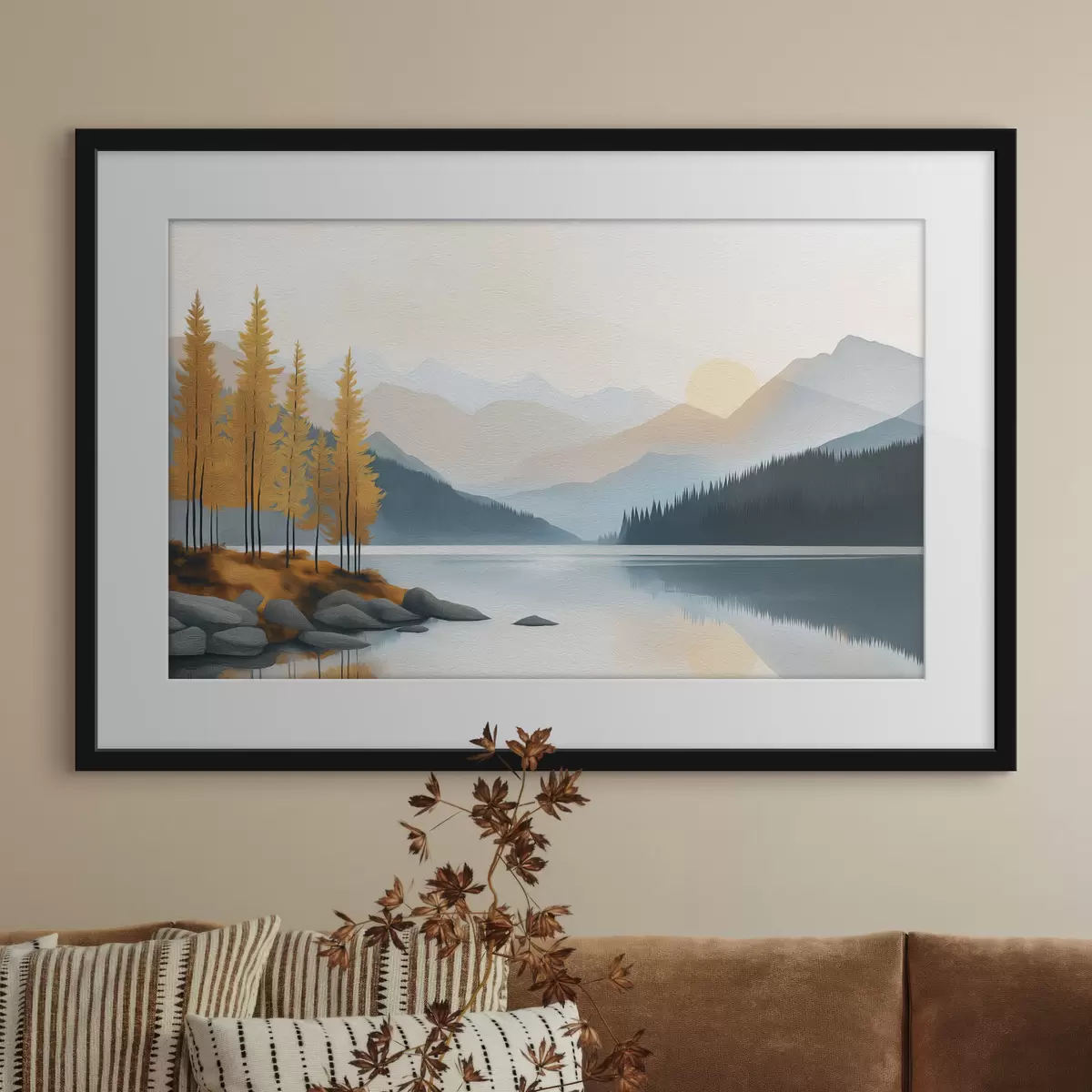 Poster Montagnes et vie f50344