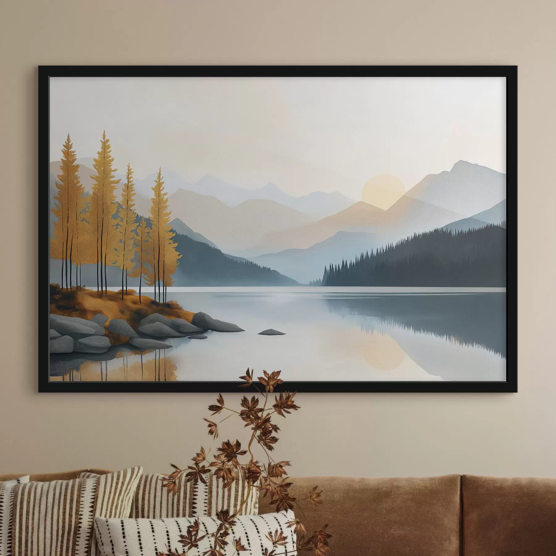 Papier peint Lac de montagne f50344