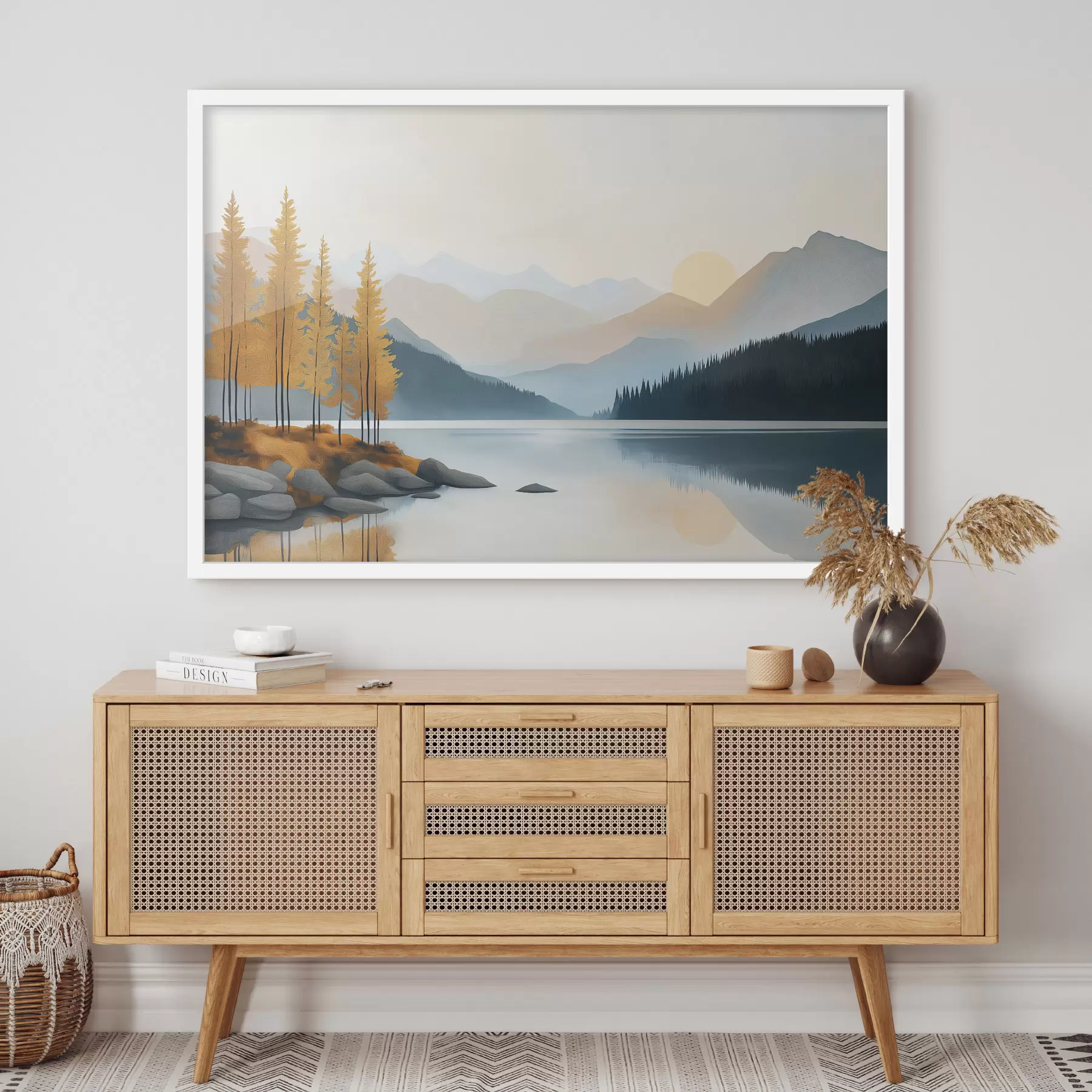 Papier peint Montagnes et vie f50344