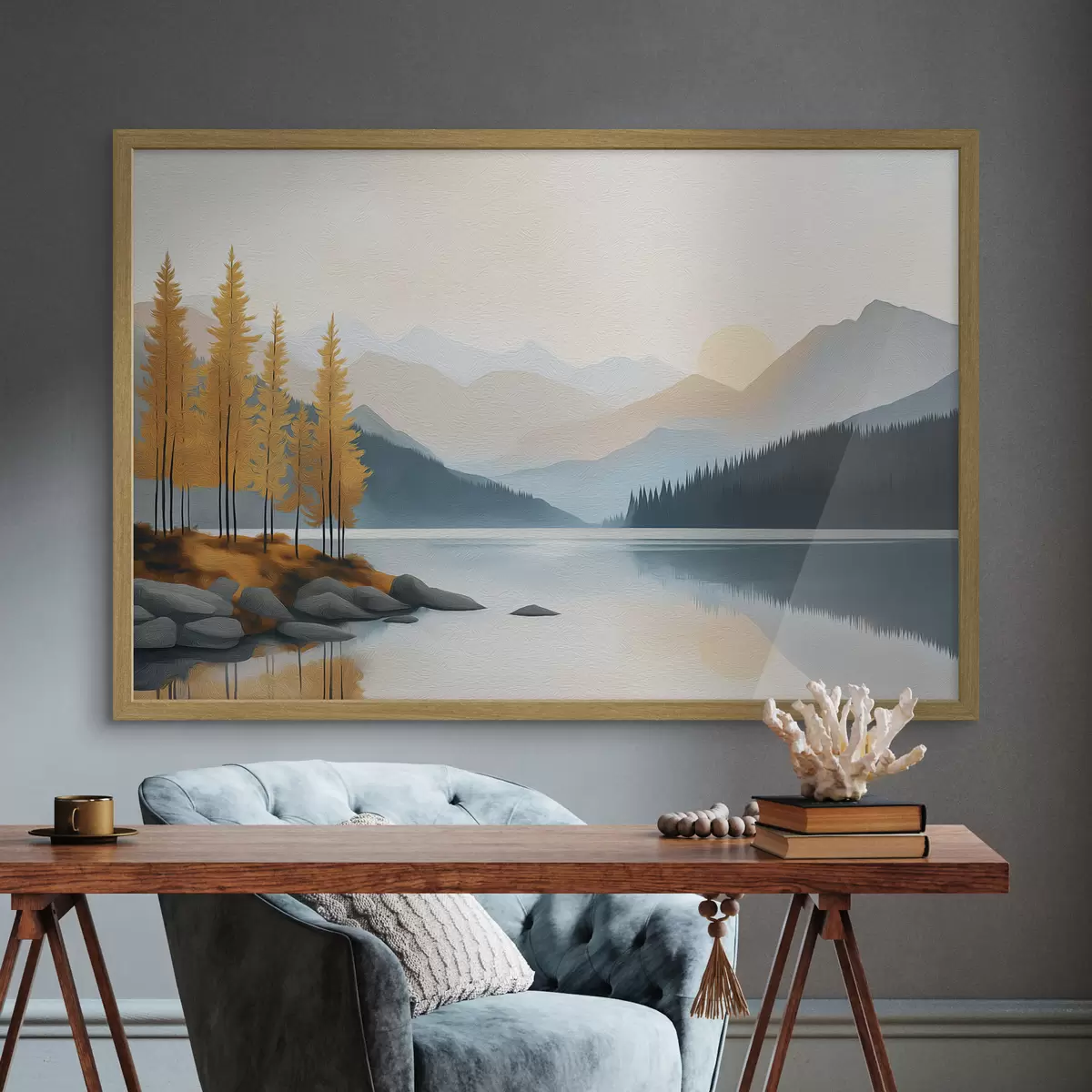 Poster Montagnes et vie f50344