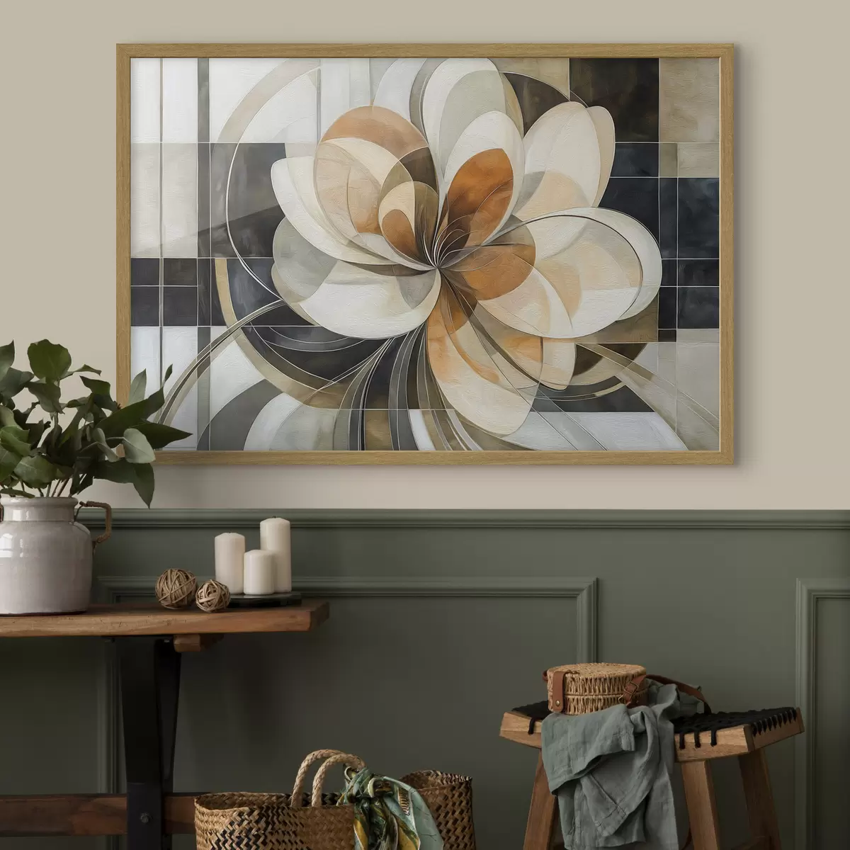 Poster Fleur géométrique f50347