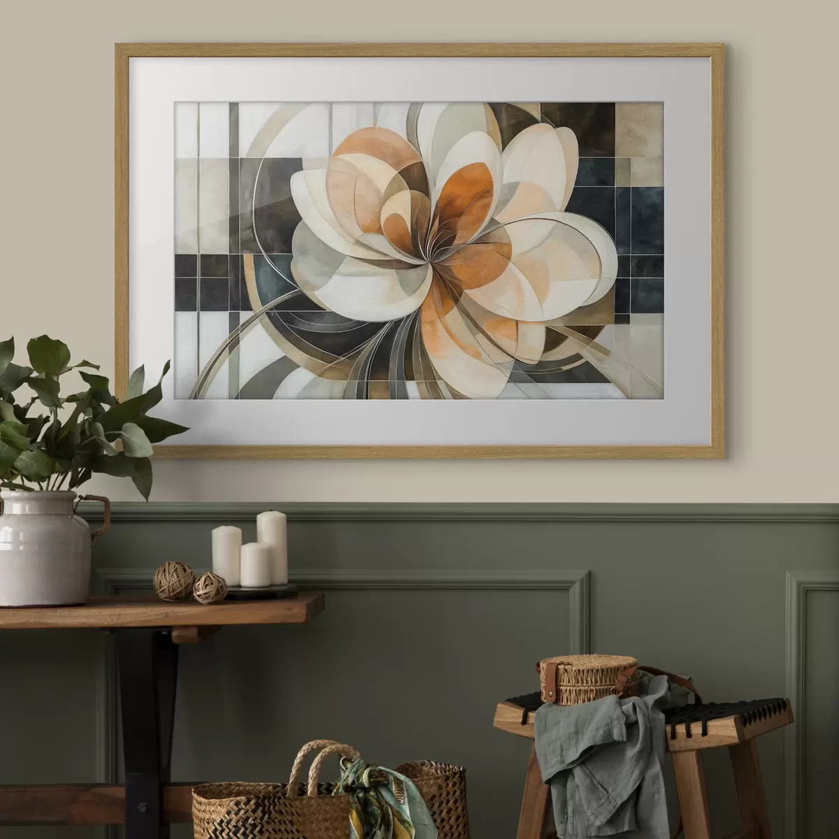 Poster Fleur géométrique f50347