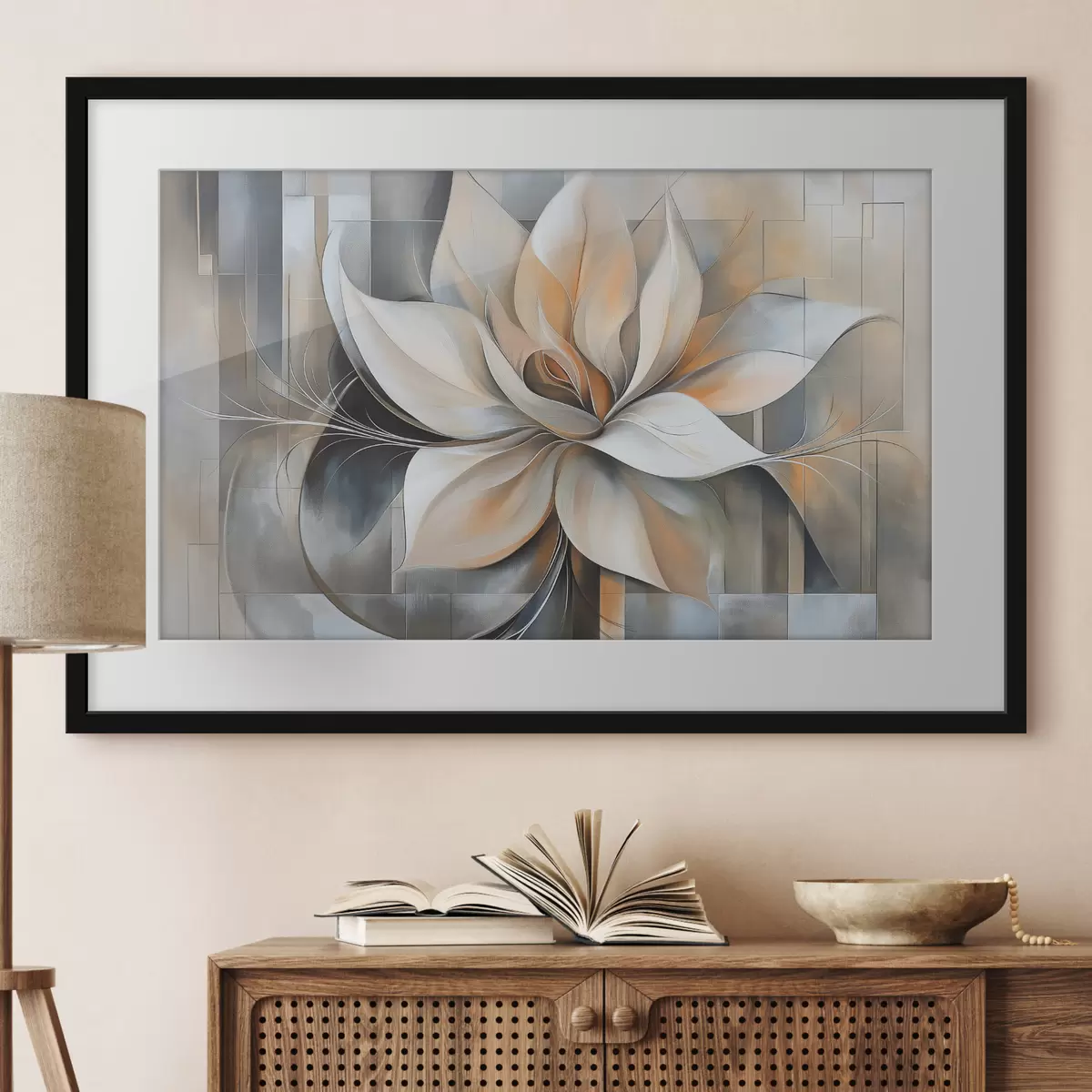 Poster Magnolia abstrait f50348