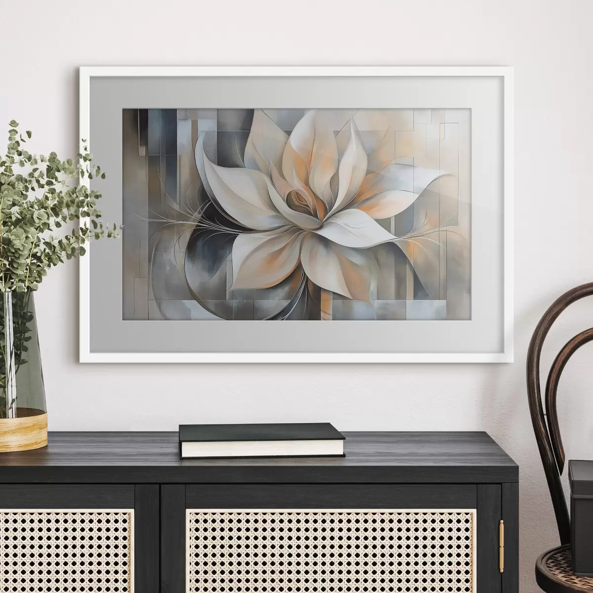 Poster Magnolia abstrait f50348