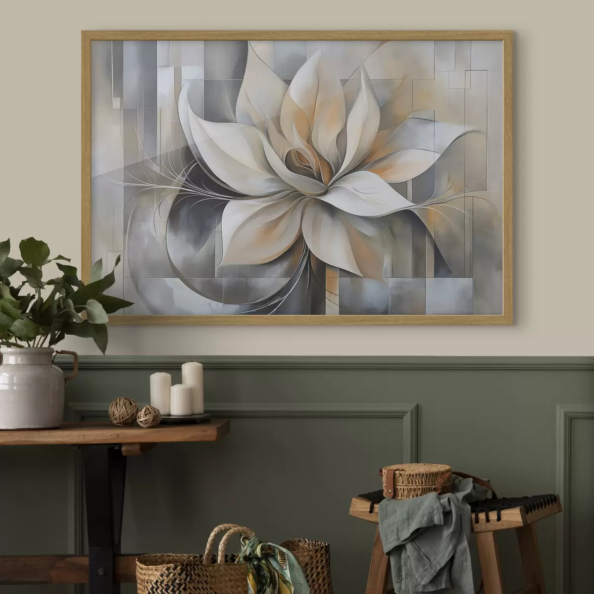 Poster Magnolia abstrait f50348