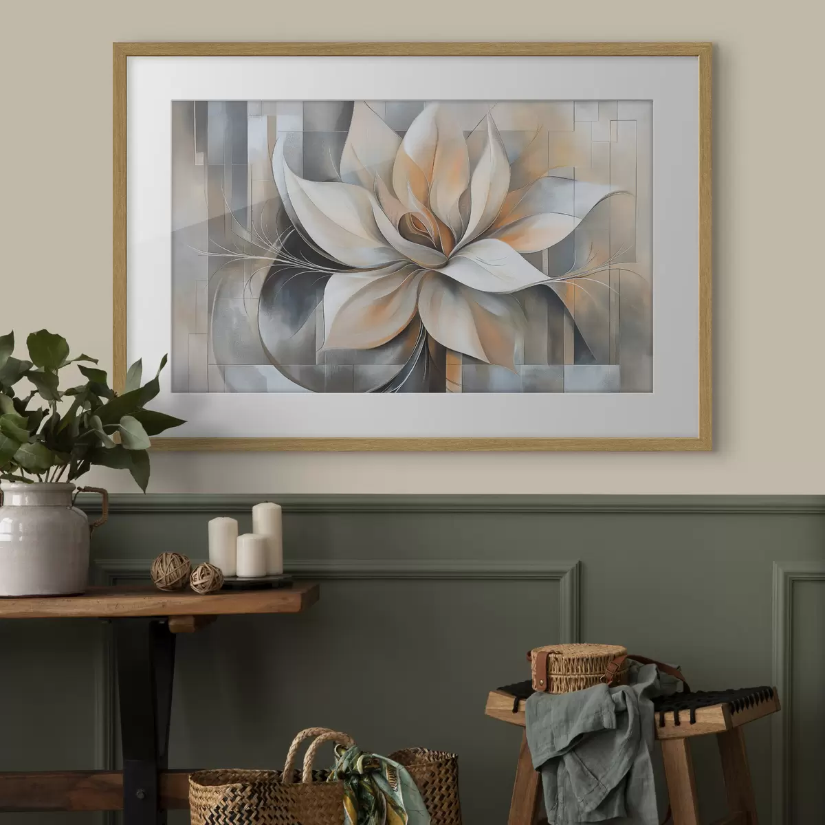 Poster Magnolia abstrait f50348