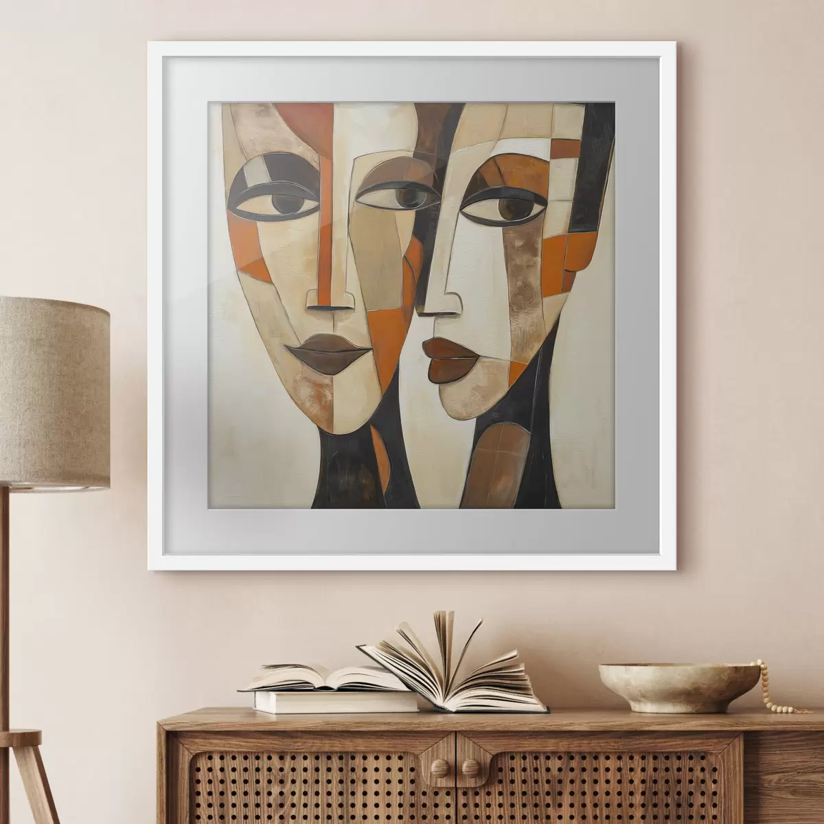 Poster Faces géométriques f50351