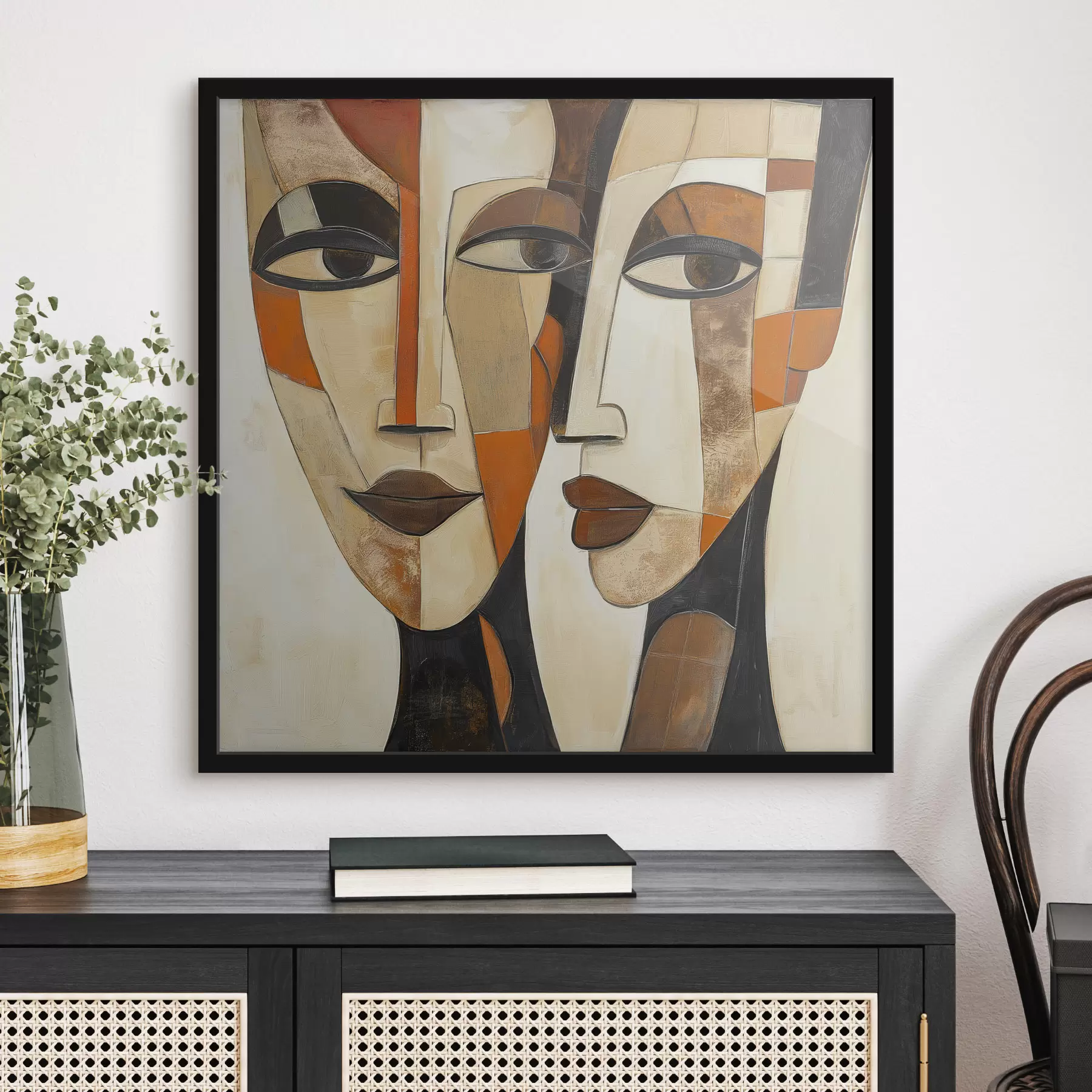 Papier peint Faces géométriques f50351