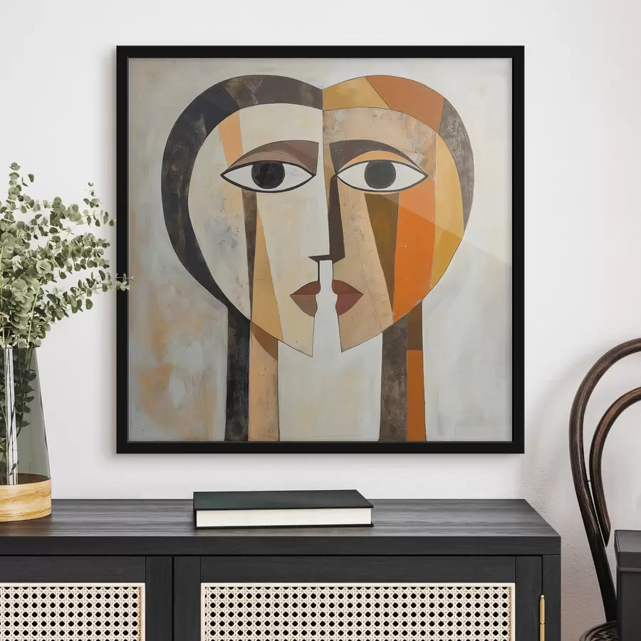 Papier peint Visages abstraits f50352