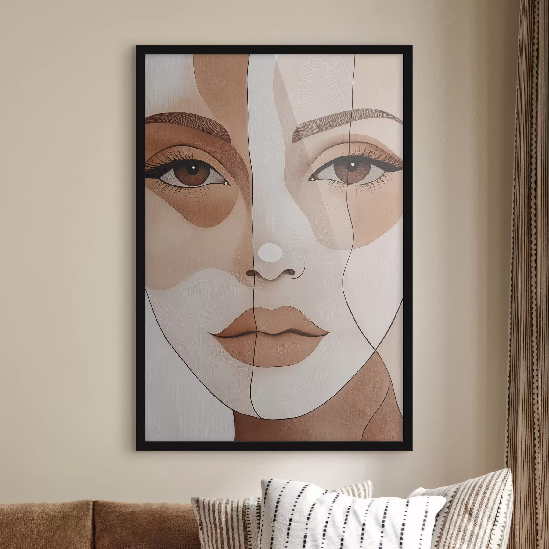 Papier peint Visage abstrait f50355