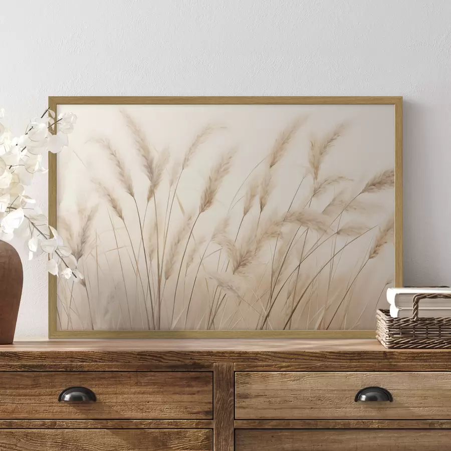 Papier peint Herbe de la pampa f50356